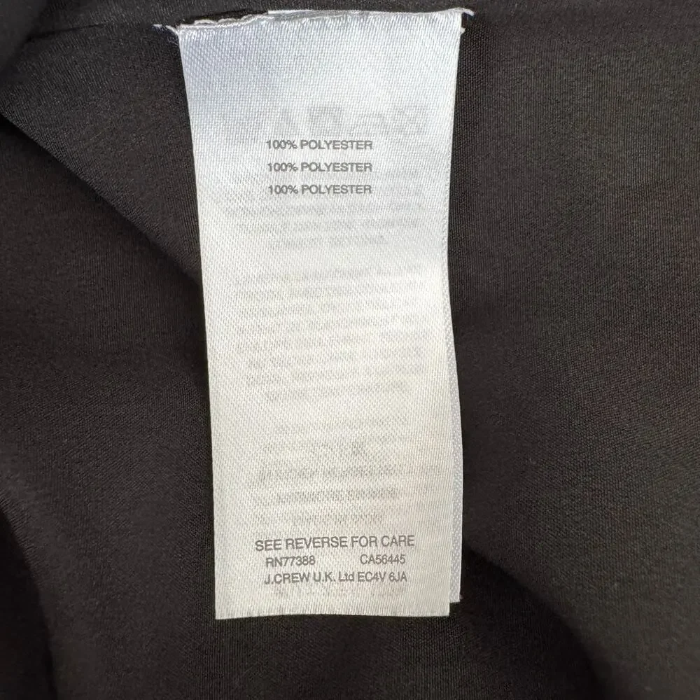 J. CREW MERCANTILE Dress Womens 6 Black White Floral Tiered Maxi Resort Wear - Picture 11 of 14